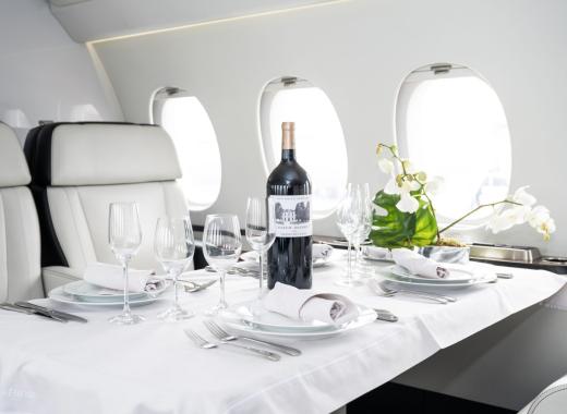 Dining in the Skies: Culinary Bliss on a Private Jet